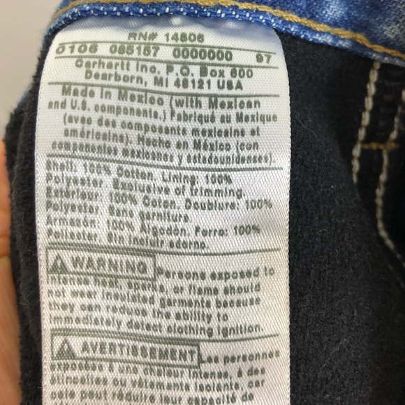 Carhartt Fleece Lined Jeans Sz 36x29 - Picture 9 of 10